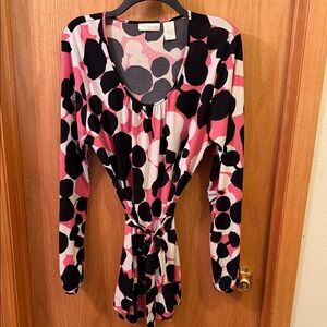 Worthington Pink and Black  Top